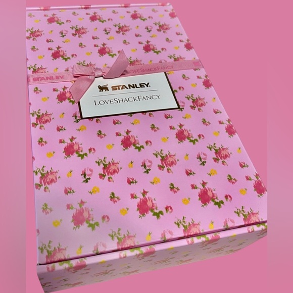 Stanley & Love Shack Fancy Colab NWT SS Tumbler/straw/topper/dust bag/Gift Boxed - Picture 7 of 11